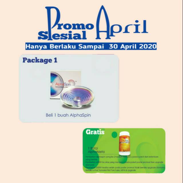 BIG PROMO APRIL Beli Alpha spin bonus alpha meta booster imunitas cegah corona