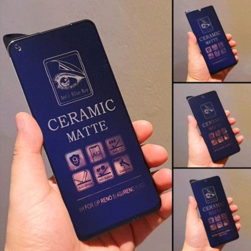 Tg Ceramic Iphonee 6/7/8/6+/7+/8+/SE 2020/X/XS/XR/XS MAX/11/11 Pro/11 Pro Max/12 Tempered Glass Ceramic Matte Blue Light Anti Radiasi