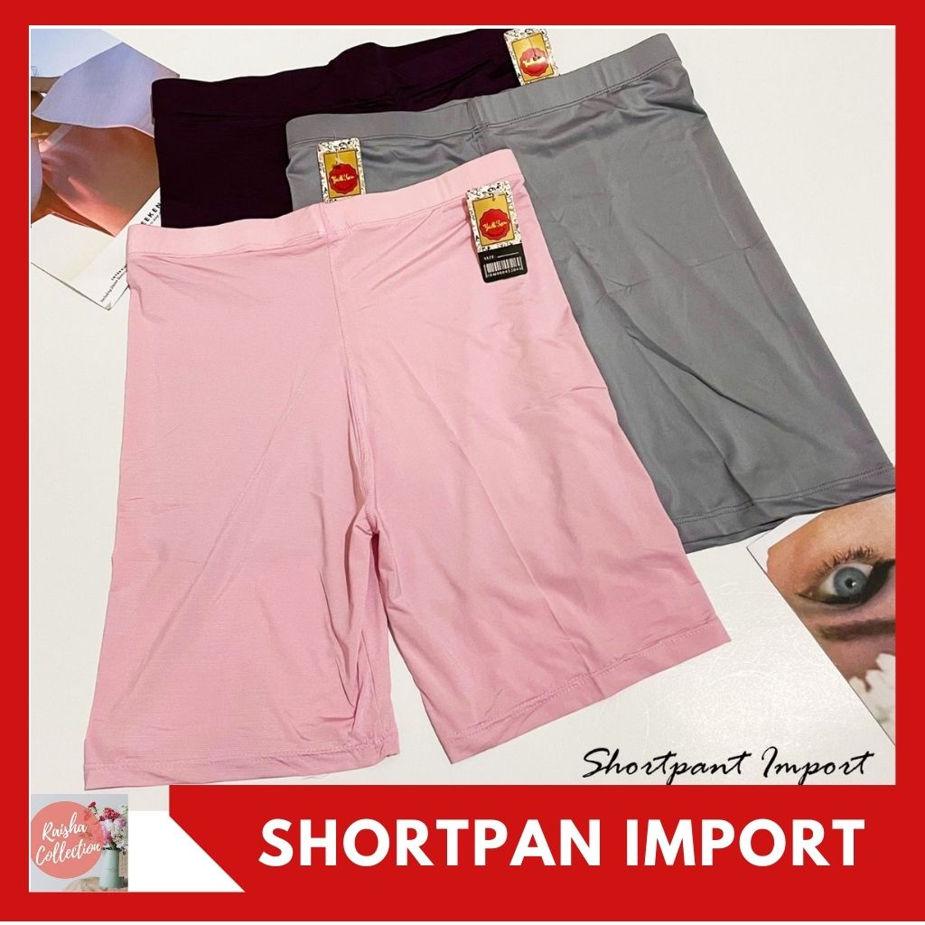 RC SHORT PANTS/DALAMAN WANITA BODY FIT PENDEK ALL SIZE (FIT TO L)