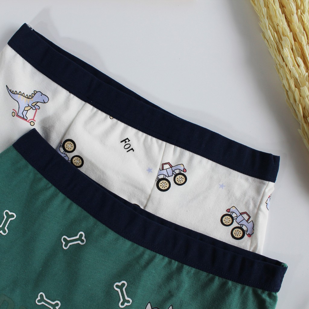 Celana Dalam boxer anak laki laki bahan katun import isi 4 pcs dengan ziplock pouch Boxer anak laki