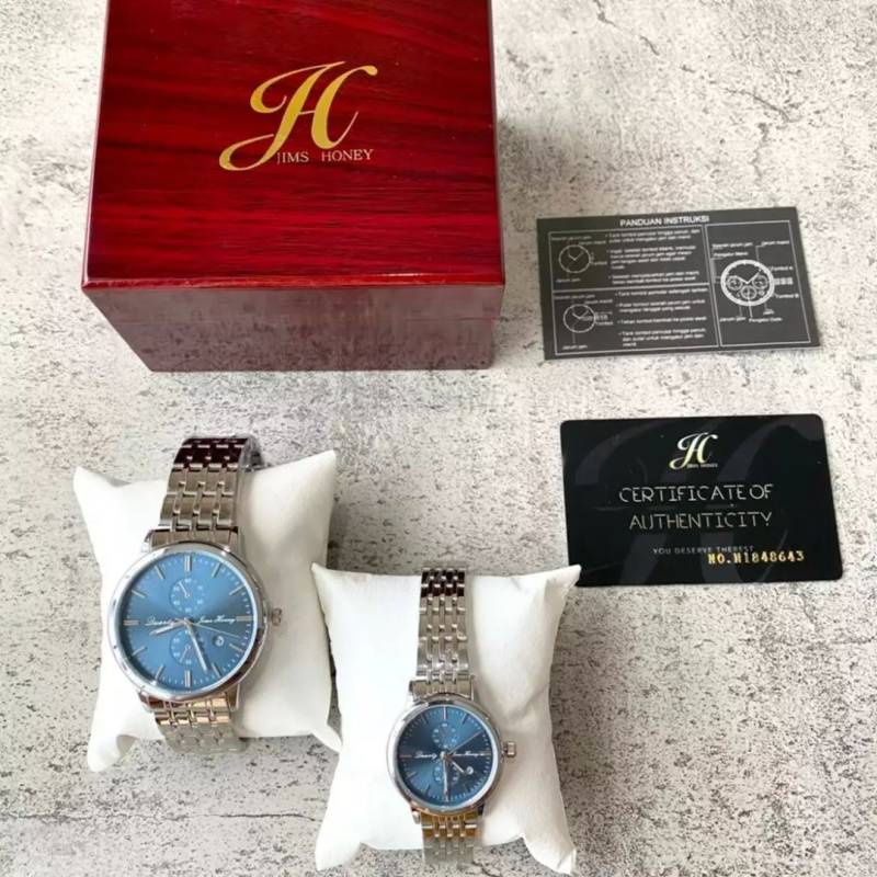 JAM TANGAN COUPLE/SATUAN KODE 8138 JIMSHONEY ( JT 8138 )