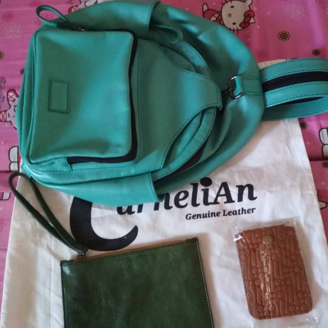 xena seagreen vgc+keyholder berliano parang hav ner+pouch kulit lokal