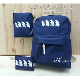 Tas Pinguin / Bagpack pinguin 3in1 / Tas Ransel Murah