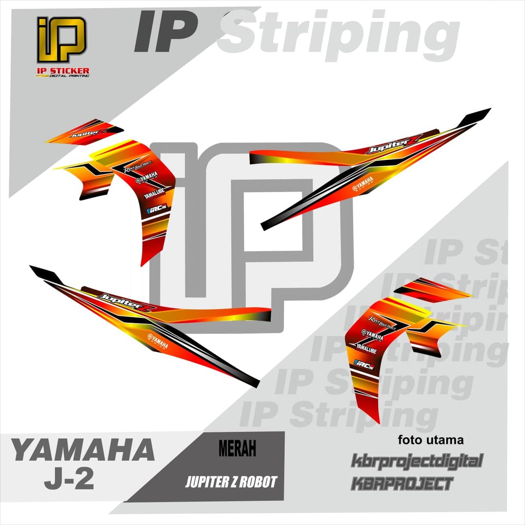 (COD) STRIPING JUPITER Z ROBOT 2010 - Sticker Striping Variasi list Yamaha JUPITER Z ROBOT J-2