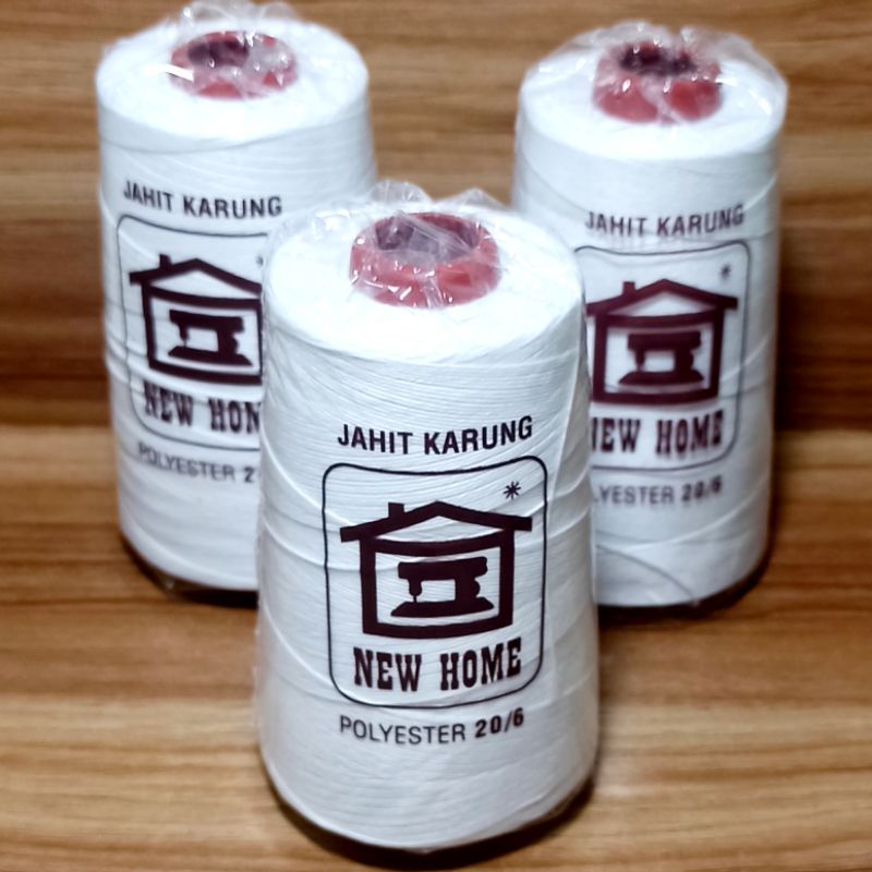 Benang Mesin Jahit Karung / Polyester 20/6 Merk New Home