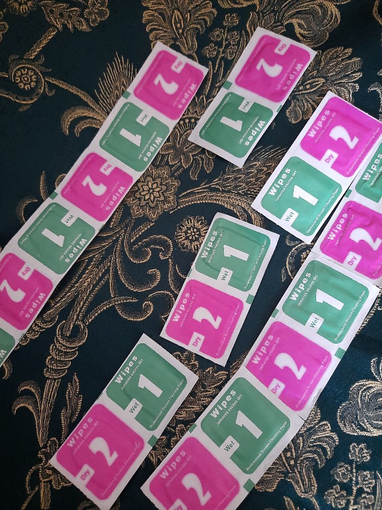[ Isi 10 Pcs ] Tissue Tempered Glass Tisu Anti Gores Murah Tisu Layar Hp 1 Set : No.1 Dan No. 2