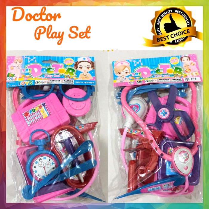 Mainan Anak Dokter Set Kantong WJS 163 - Doctor Set