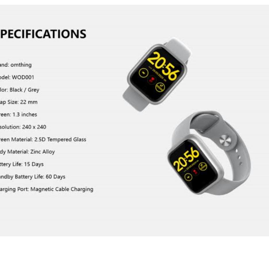 ←jk Best← 1MORE Omthing E-Joy Smart Watch Jam Pintar Water Resistance SmartWatch Z64 ←