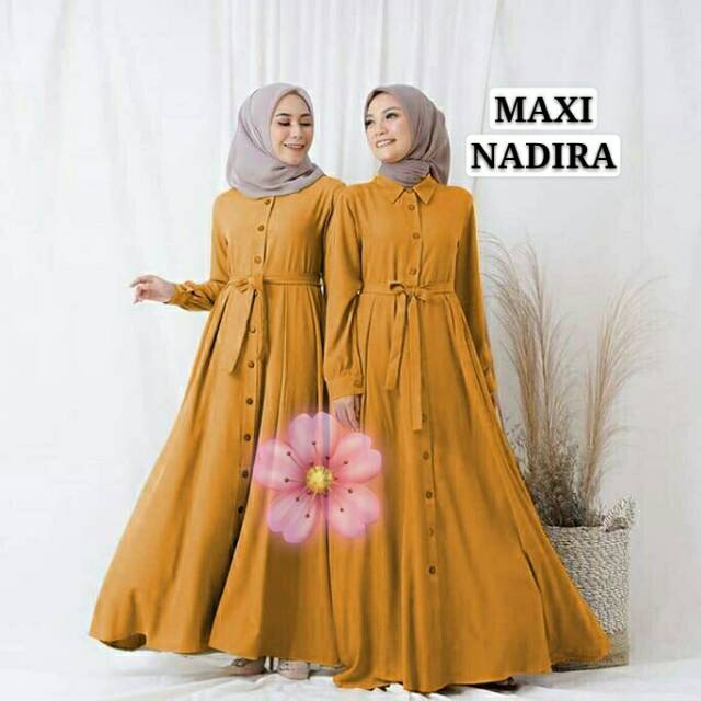 BISA COD - Maxi nadira gamis muslim fashion balotelli