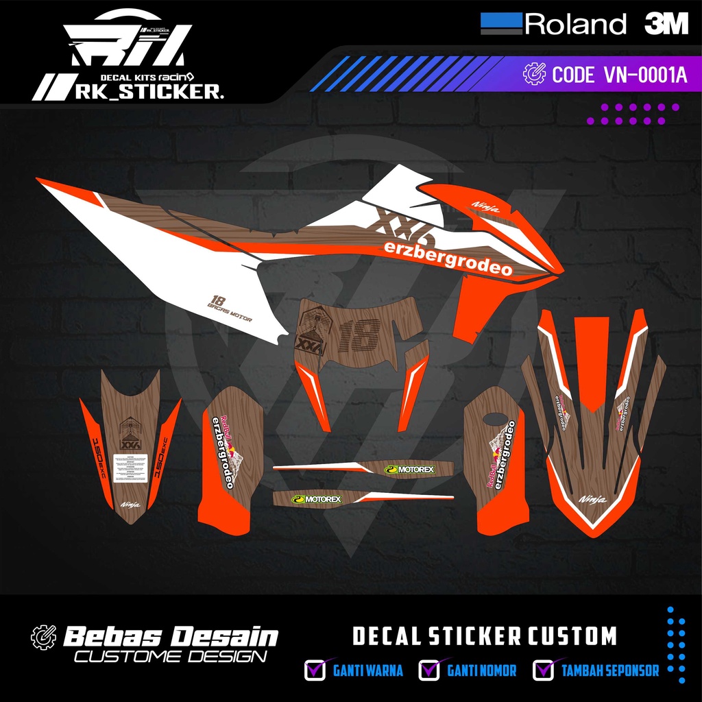 DECAL KTM 250 2020/2021 FREE CUSTOME DESIGN