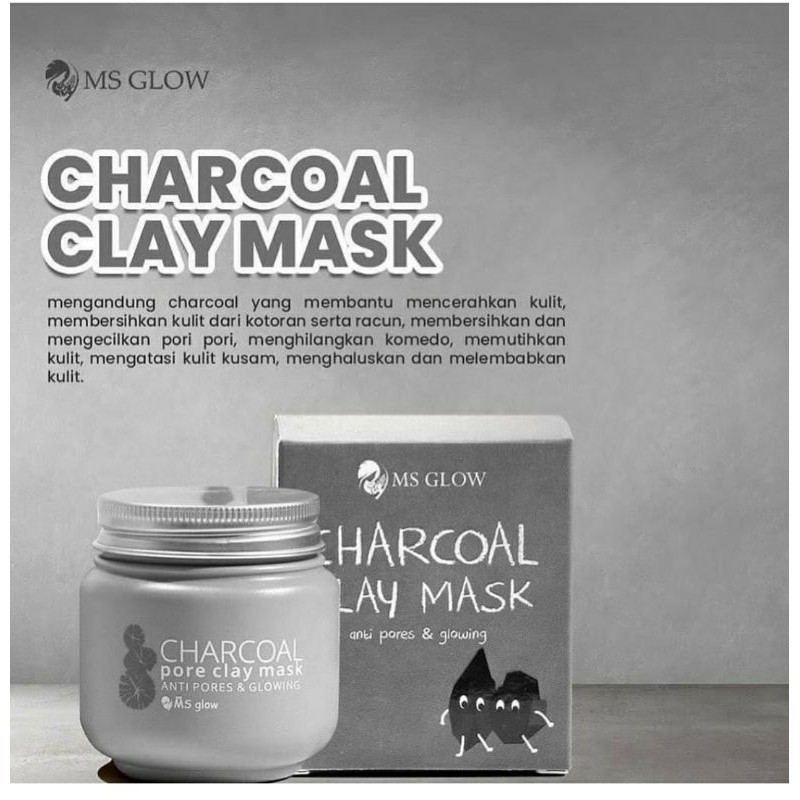 Charcoal clay mask MS GLOW