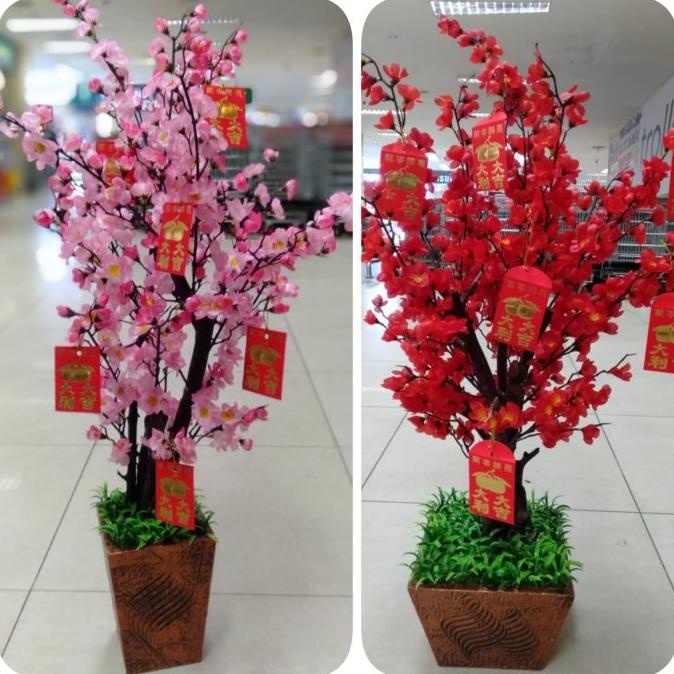 

(((COD))) Pohon imlek sincia meihua sakura angpao 87 cm PROMOKode 1100