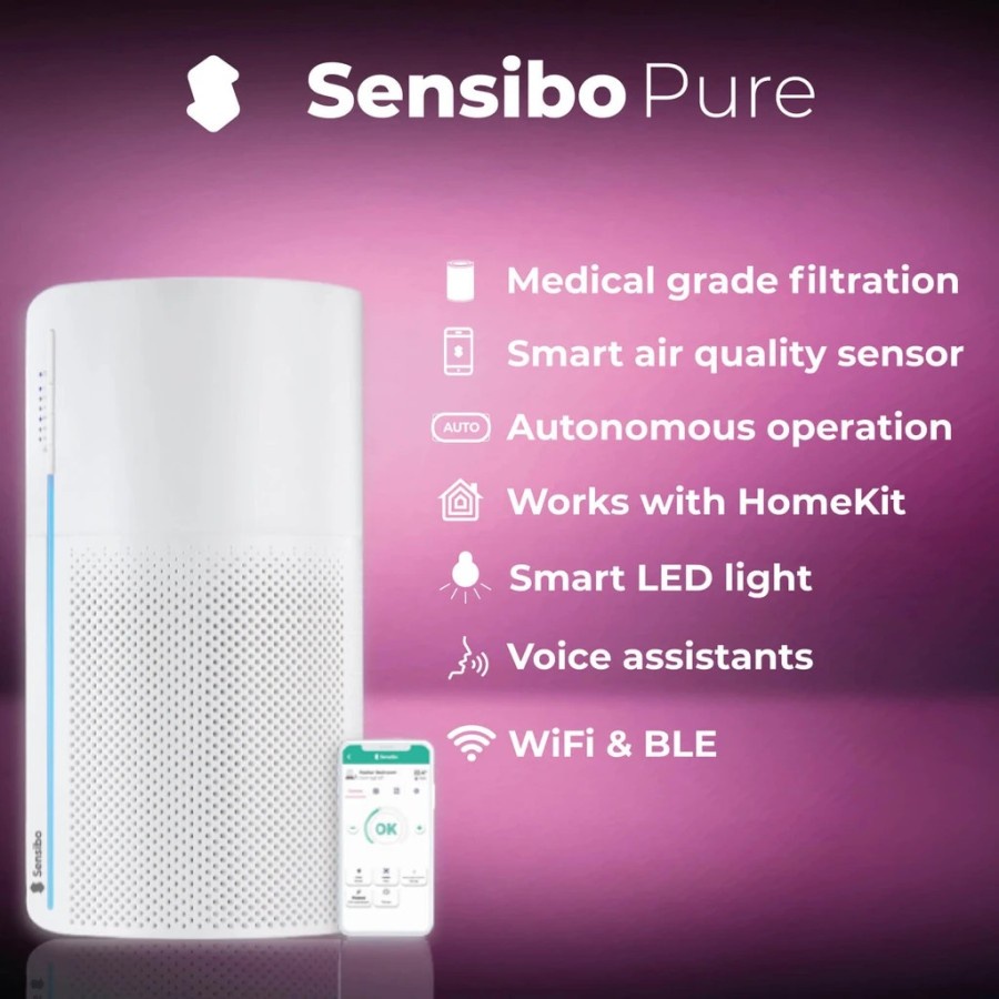 SENSIBO PURE Smart AIR PURIFIER Pure Boost with HEPA 13 Filter | Filter Udara