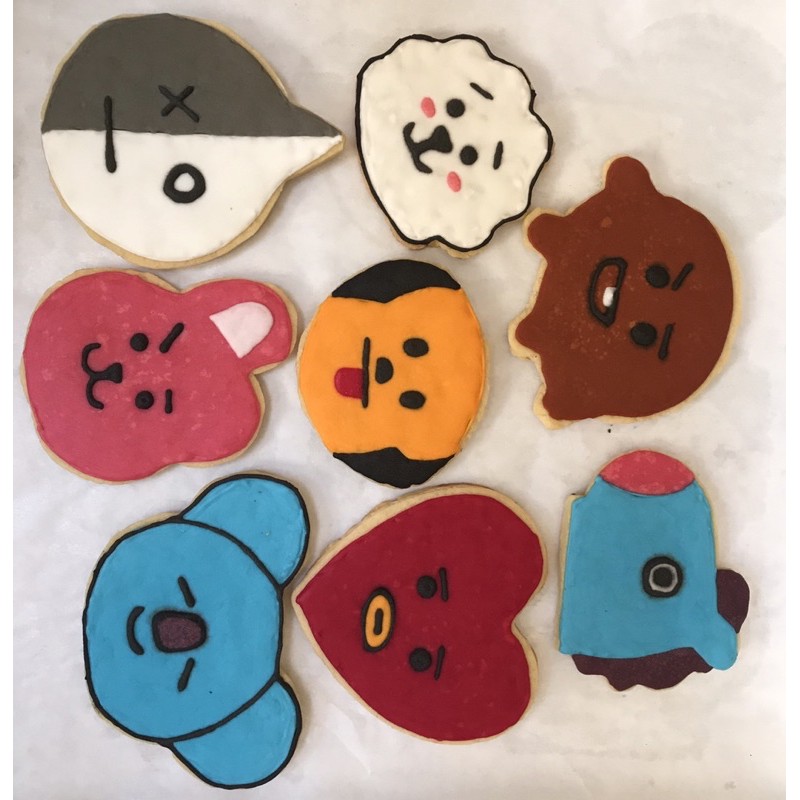 

Karakter icing cookies