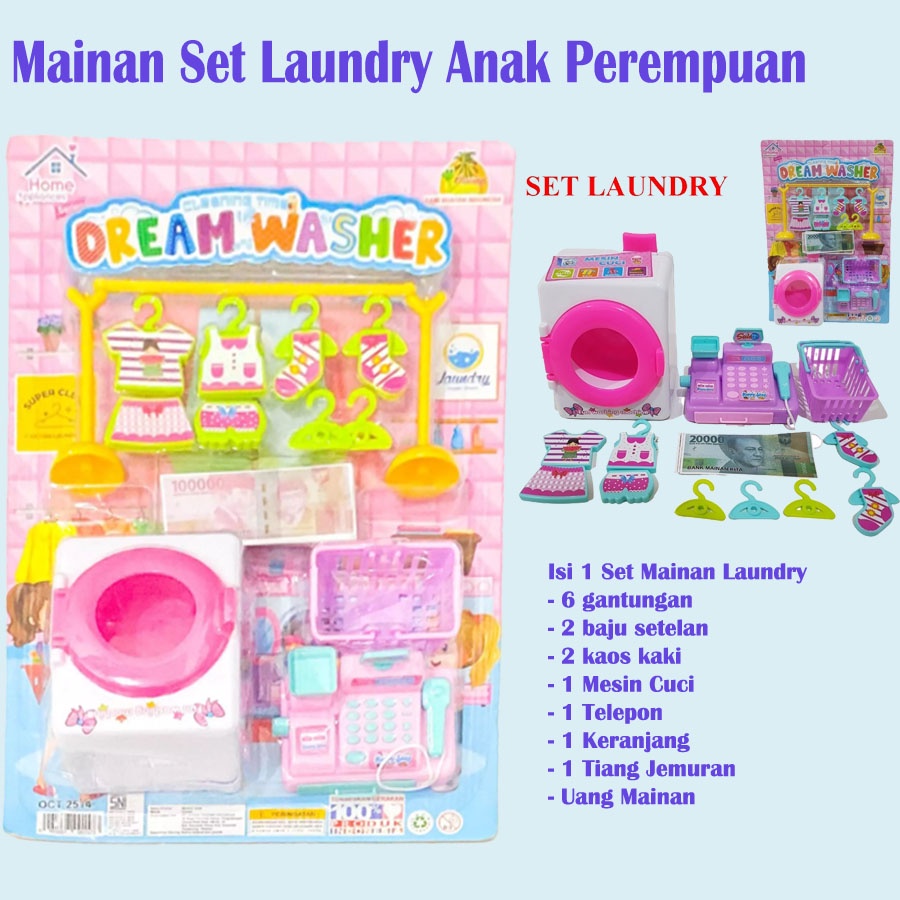 Mainan Set Laundry  Jumbo - Dream Washer Mainan Anak