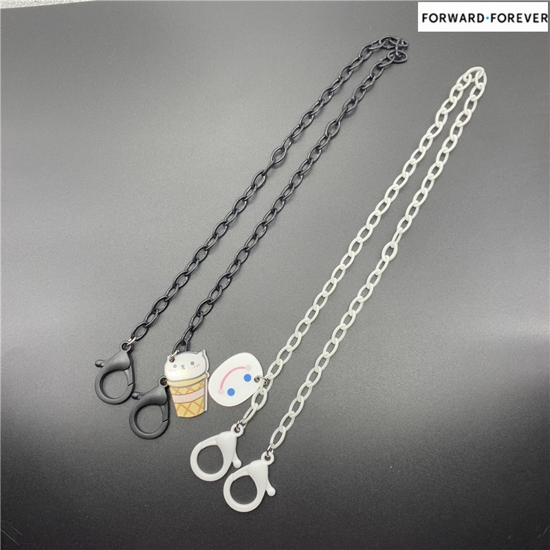 Fashion cute pendant acrylic mask chain mask anti-lost chain M60056