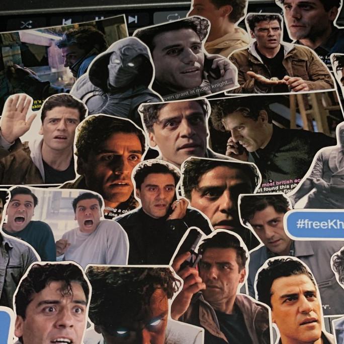 

(BISA COD) moonknight stickers (marvel) BOOM SALE Kode 1137