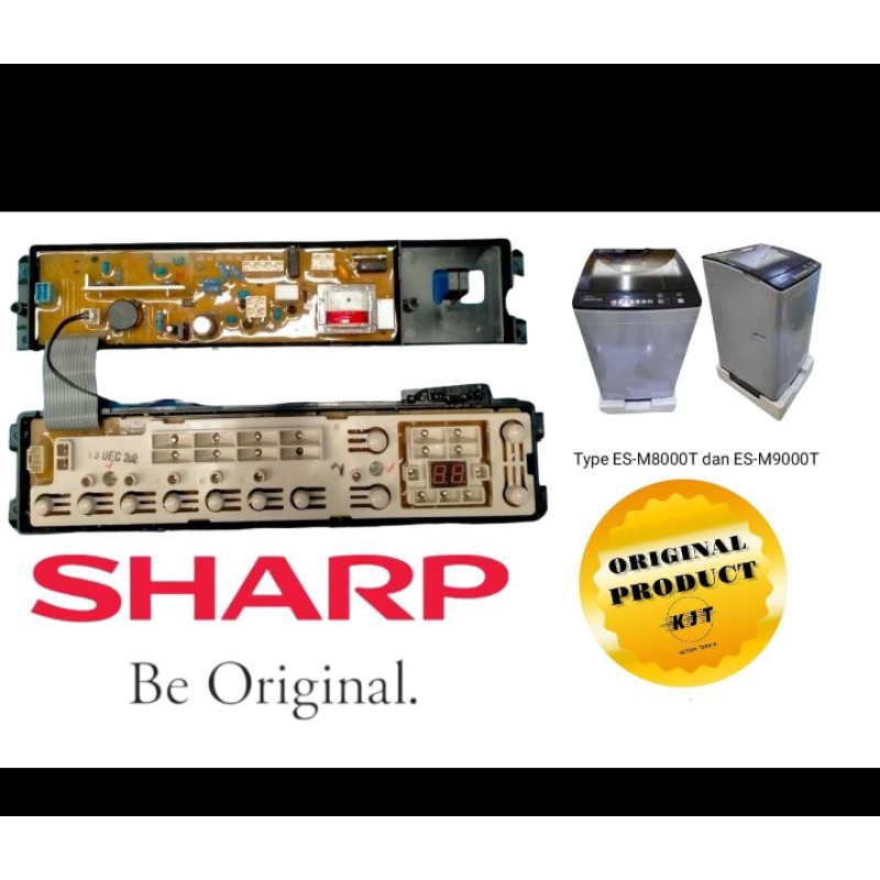 MODUL PCB MESIN CUCI SHARP ORIGINAL ES-M8000T ES-M9000T