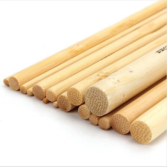 Jarum Rajut Alat Rajut Hakpen Bambu Set 16pc 2-12mm