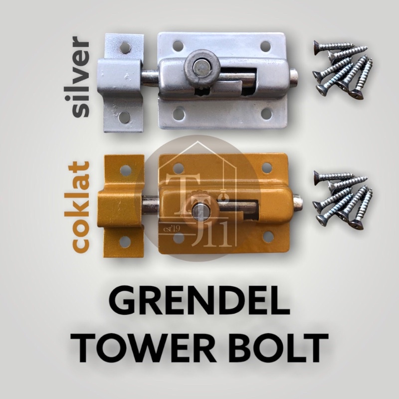 Grendel Per Tower Bolt 2&quot; inch / Grendel VOC Tower Bolt 2 inch 5cm