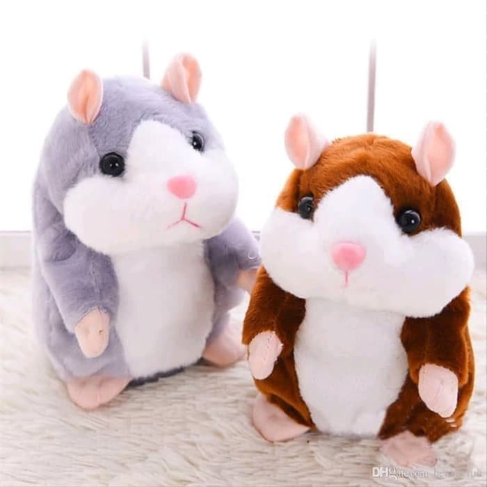 Talking Hamster Boneka Imut Bisa Bicara Peniru Suara dan Goyang