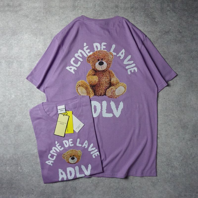 KAOS ADLV - ADLV BENY CULLAR HITAM FULLVARIAN FULLTAG LABEL-ADLV BEAR LILAC