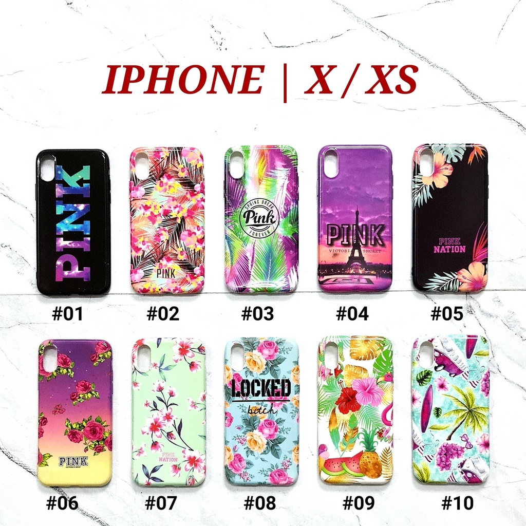 IPHONE X XS 5 5S 5G 6 6S 6G 6 PLUS 6S PLUS 6G PLUS 7G 8G SE 2020 7 PLUS 8 PLUS | PINK NATION Soft Case Floral