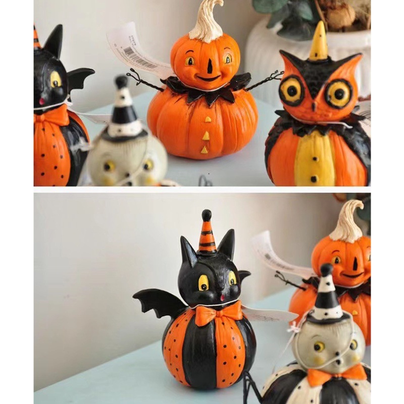 1 Set Figure Halloween Bahan Resin Untuk Hadiah Ulang Tahun Anak Laki-Laki Dan Perempuan