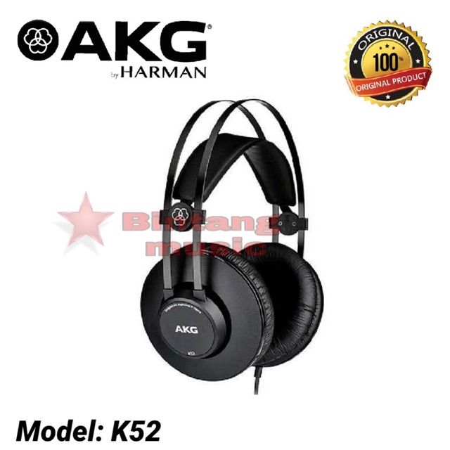 Headphone AKG K52 Original Akg k52 monitor studio