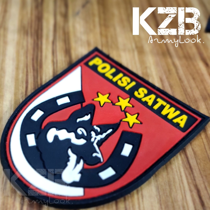 Patch Rubber Velcro POLISI SATWA