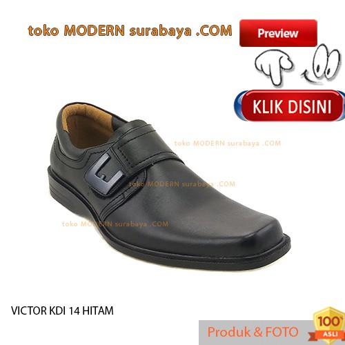 VICTOR KDI 14 BLACK sepatu pantofel sepatu pria slip on