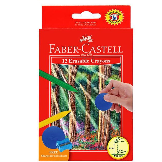 

CRAYON FABER CASTELL 122530 12COLOR ERASABLE