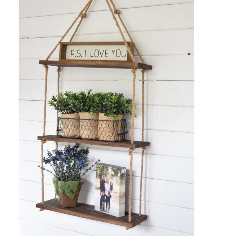 LANGSUNG ORDER!!>> Rak Gantung / Rak Susun Kayu / Rak Bunga / Rak