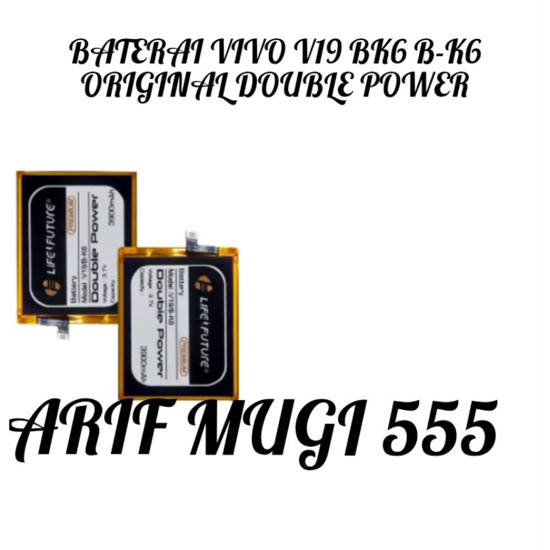 BATERAI BATRE BATU HP BATTERY VIVO V19 BK6 B-K6 ORIGINAL DOUBLE POWER