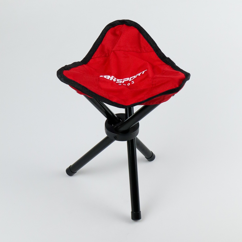 Kursi Lipat Memancing Folding Legged Beach Stool Chair MERAH