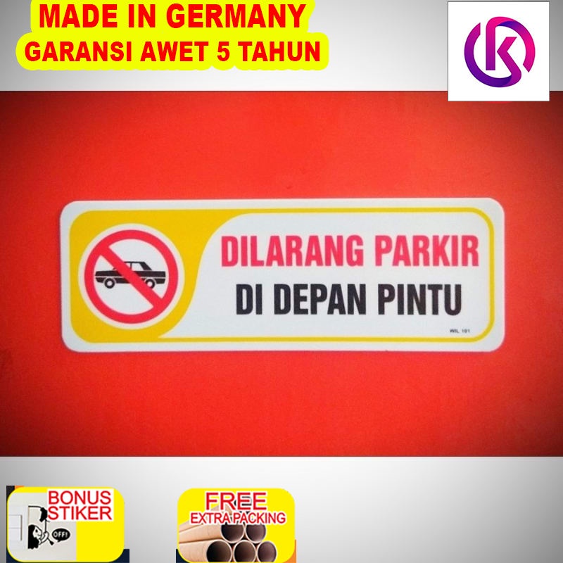 

Terlaris Akrilik plat dilarang parkir di depan pintu