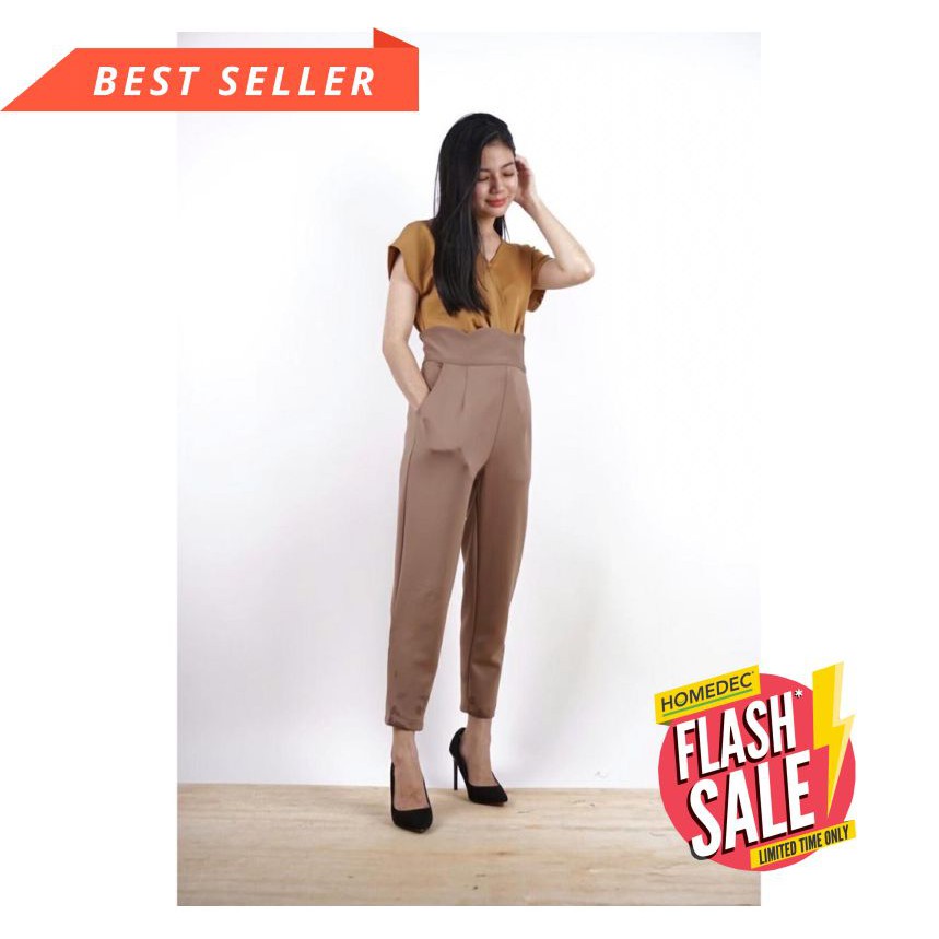 CEWEK KETAT TIDAK PANAS FITNESS ZUMBA// COTTONBELLS CELANA CASUAL SCUBA WANITA IVY