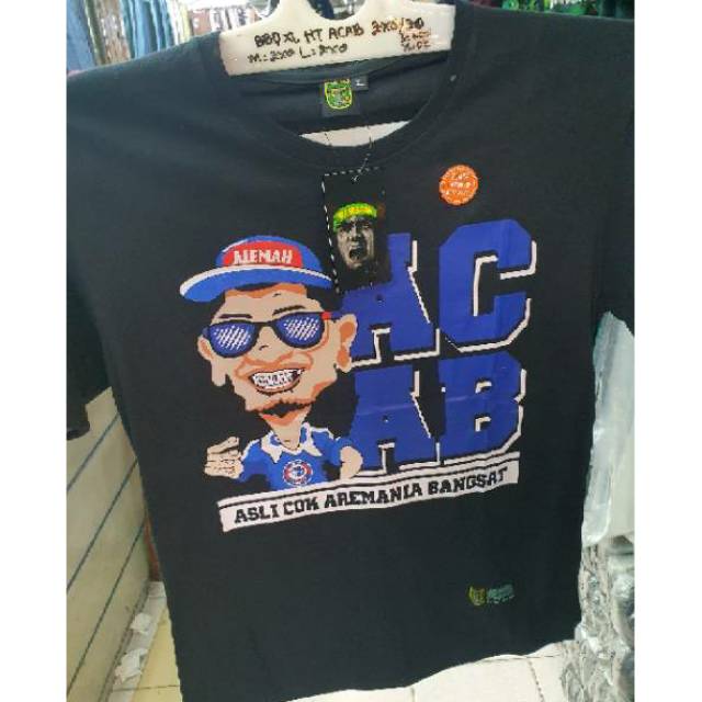 KAOS TSHIRT RASIS PERSEBAYA BONEK ACAB AREMANIA BANGSAT