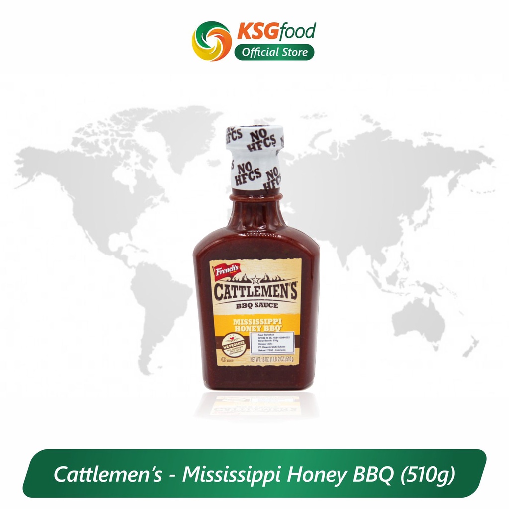 

CATTLEMEN'S MISSISSIPPI HONEY BBQ 510GR