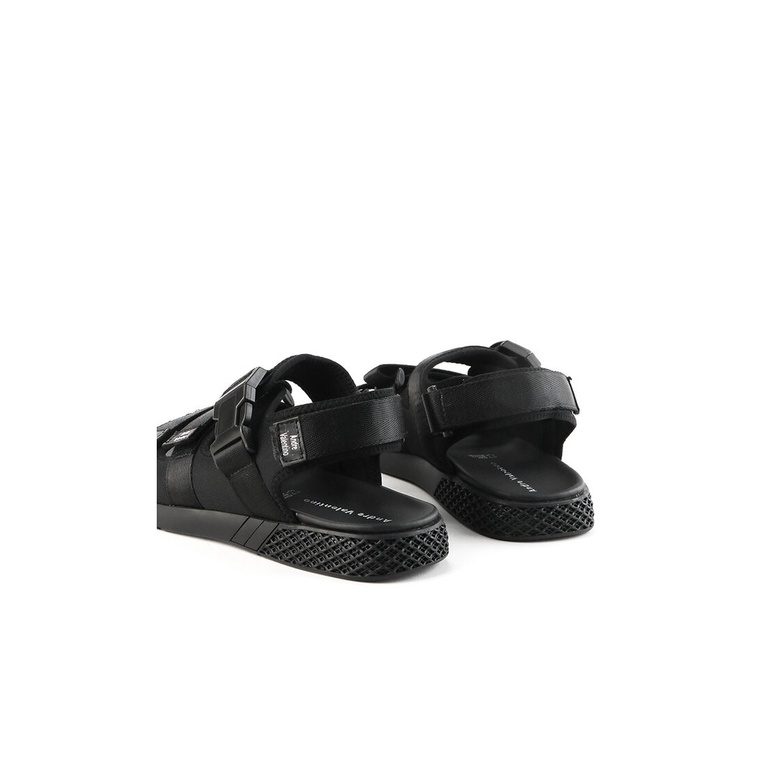 SANDAL SLIDE KULIT ANDRE VALENTINO PRIA ORIGINAL SLINGBACK HITAM AVM27