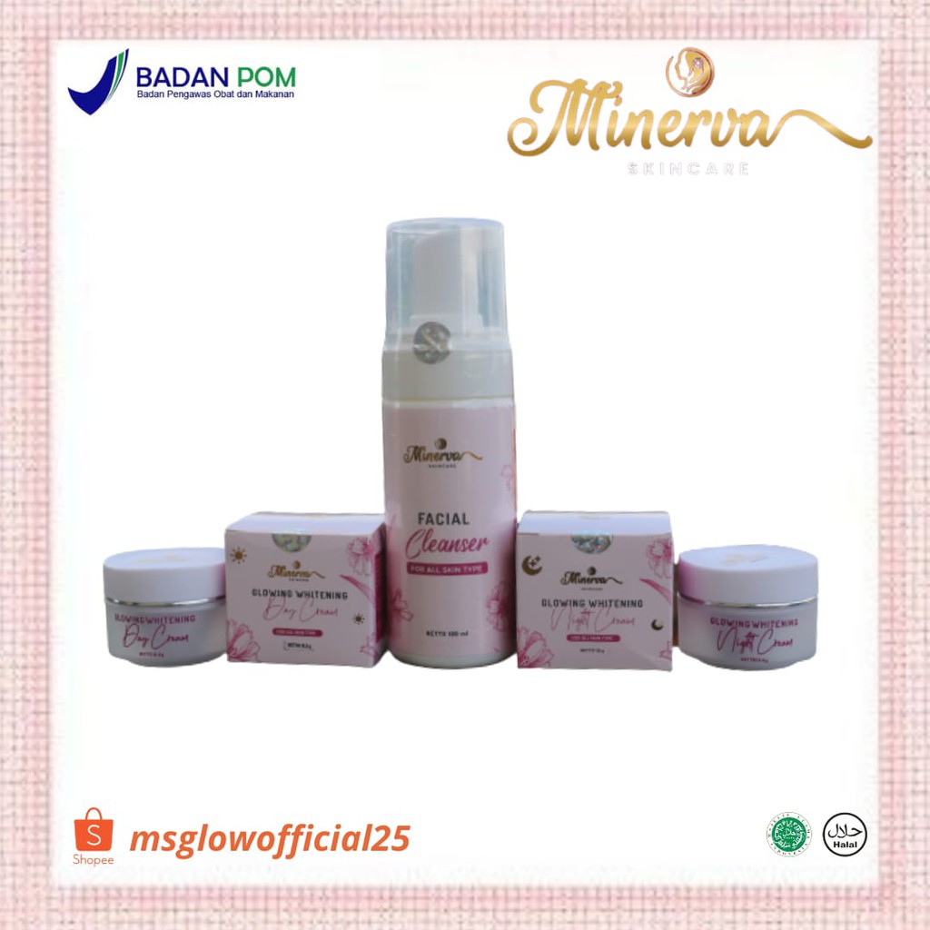 ready paket minerva skincare BPOM / menyamarkan flek / mencegah timbulnya jerawat