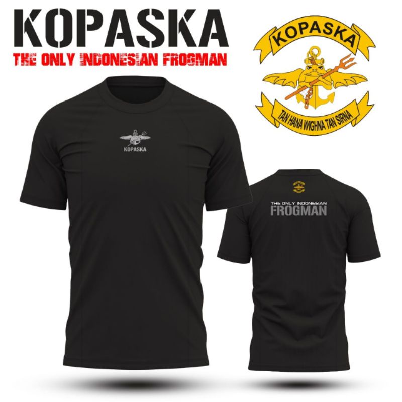 Kaos Kopaska Baju Kopaska Baju kaos Kopaska Kaos kopaska TNI AL Kaos Pasukan Katak