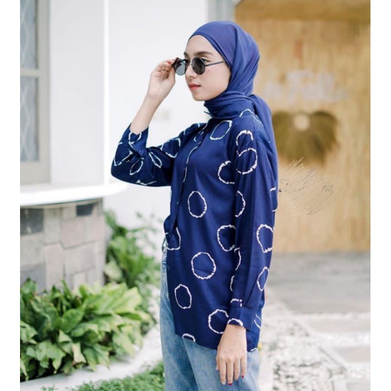 CIRCLE BLOUSE // KEMEJA WANITA // BAHAN RAYON VISCOSE