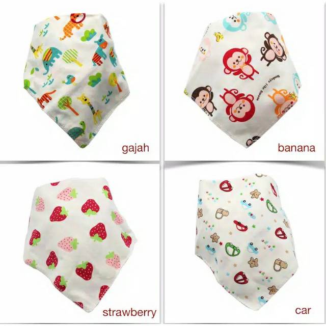 Slabber Segitiga Anak Bayi Tatak Iler Koboy Import