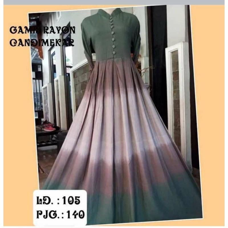 GAMIS TWILL CANDIMEKAR HIJAU BULAT