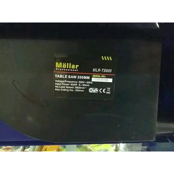 Table Saw 8 Inchi Mollar Mesin Potong Meja 8Inchi Mollar Mesin Tehnik.Offshore