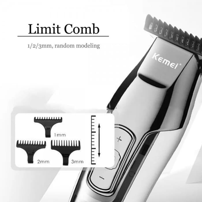 KEMEI 5027 ORIGINAL - ALAT MESIN CUKUR RAMBUT CAS TRIMMER KM5027 KM-5027 LCD DIGITAL