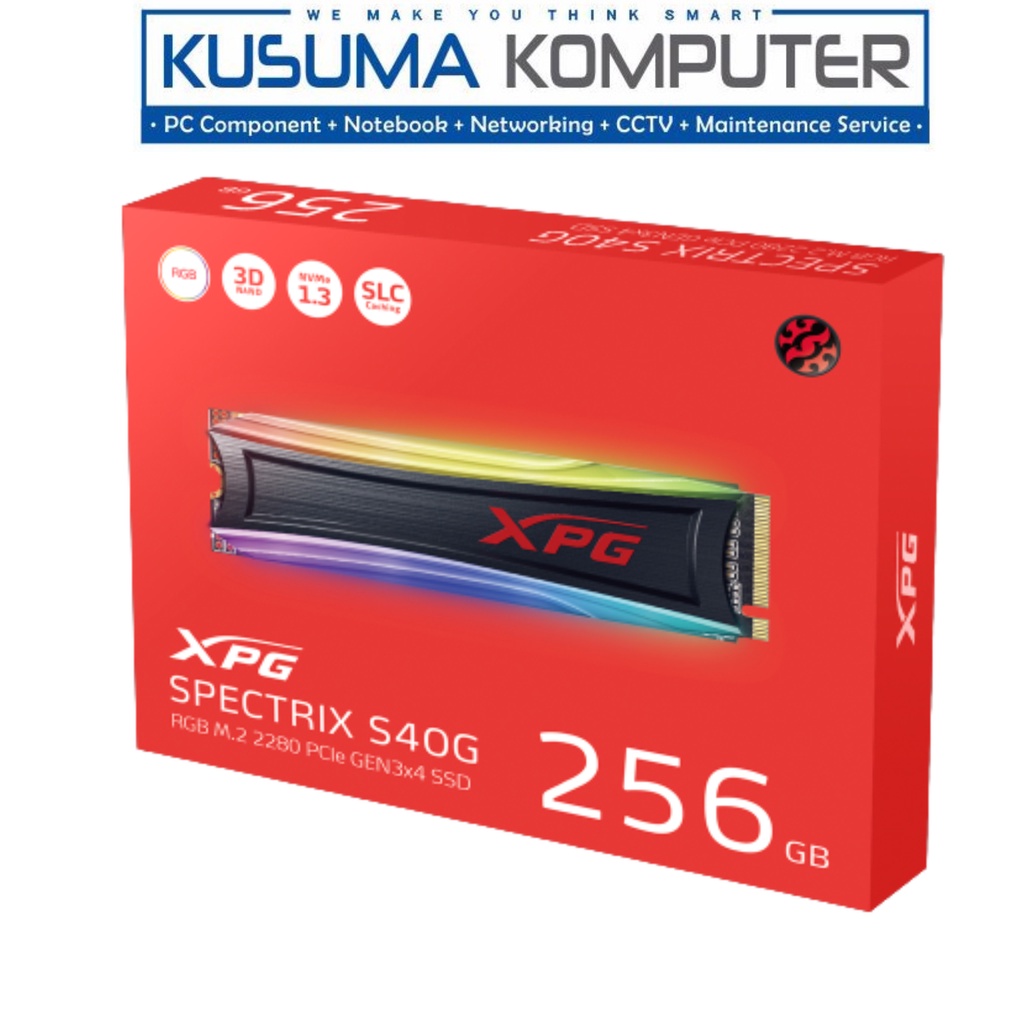 Adata XPG Spectrix S40G 256GB RGB SSD M.2 NVMe PCIe Gen3x4