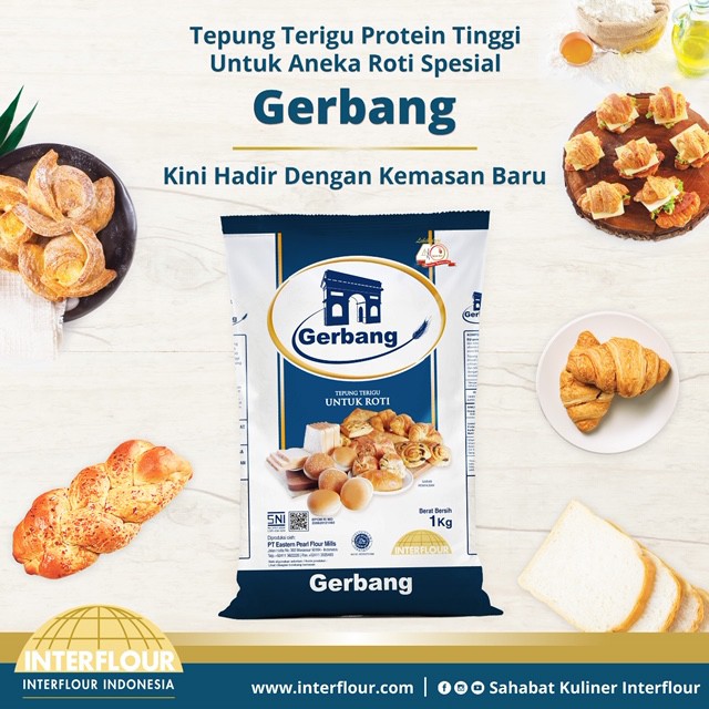 

Tepung Terigu Gerbang 1 kg 1 dos (1 kg x 10 pc)