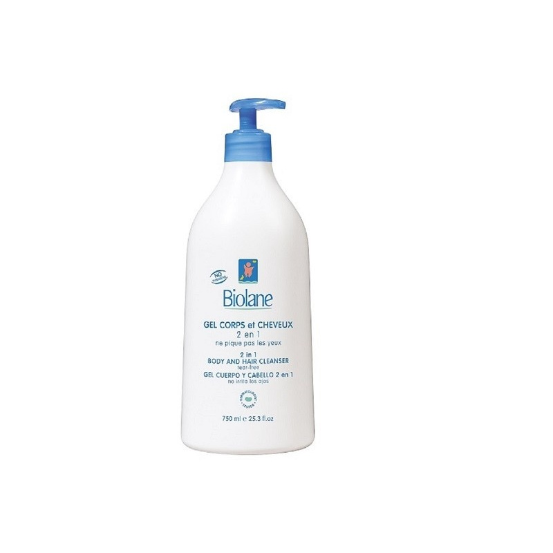 Biolane Baby Soap 2 in 1 Body and Hair Cleanser (750ml)